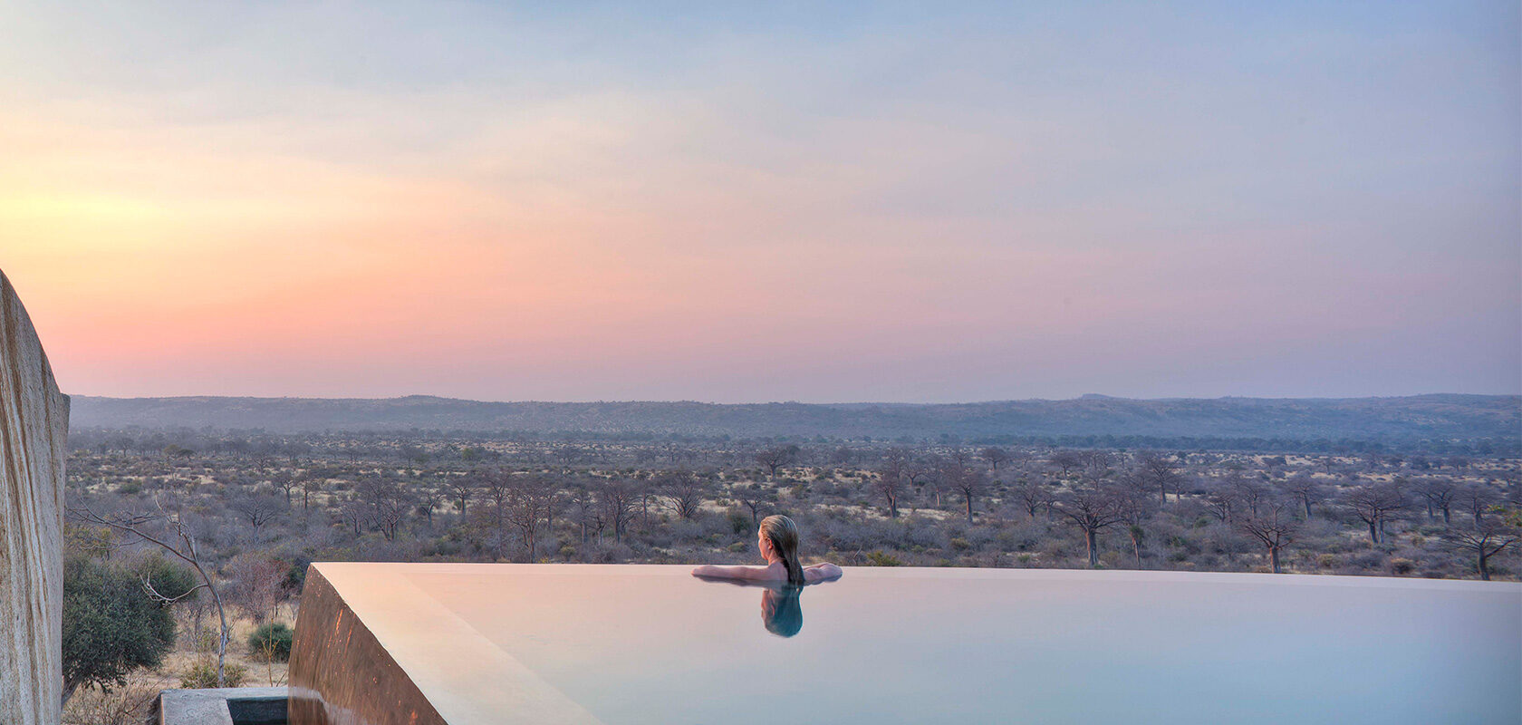 Diamond Luxury Luksus Safari indkvartering infinity pool